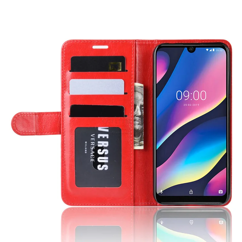 Премиум винтажный кожаный флип-чехол для Wiko View 3/3 Pro чехол-бумажник книжка-Фолио