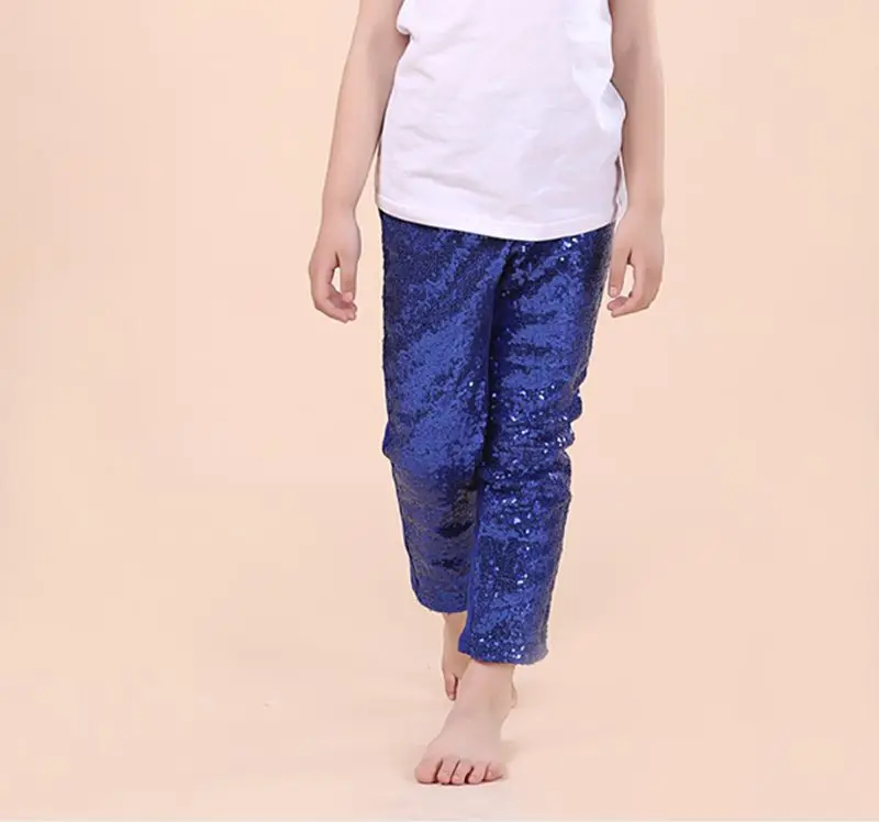 Штаны с блестками для девочек леггинсы малышей блестящие наряд дня рождения