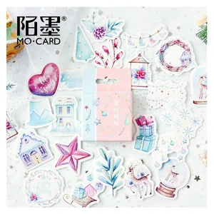 46 шт.компл. Novely скандинавские полярные серии клейкие наклейки DIY дневник Скрапбукинг наклейка Рождественское украшение