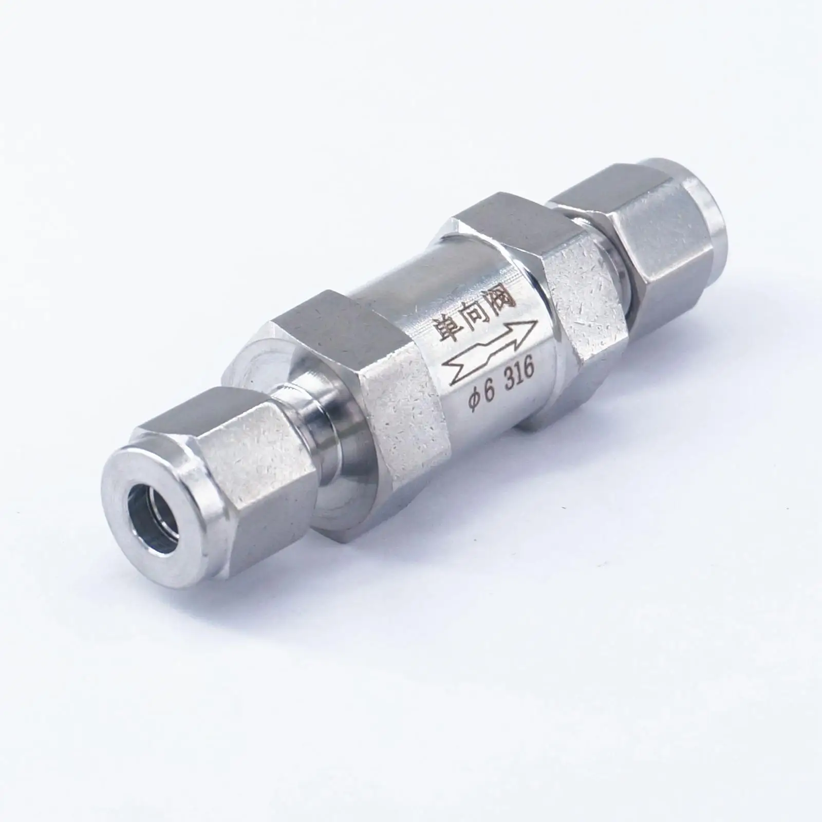 Fit 6mm OD Tube SS316 One Way Non-return Valve Check Water Gas Oil Обустройство дома