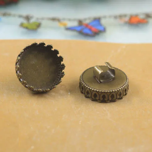 Пустые держатели для колец волос фурнитура 15 мм искусственная смола