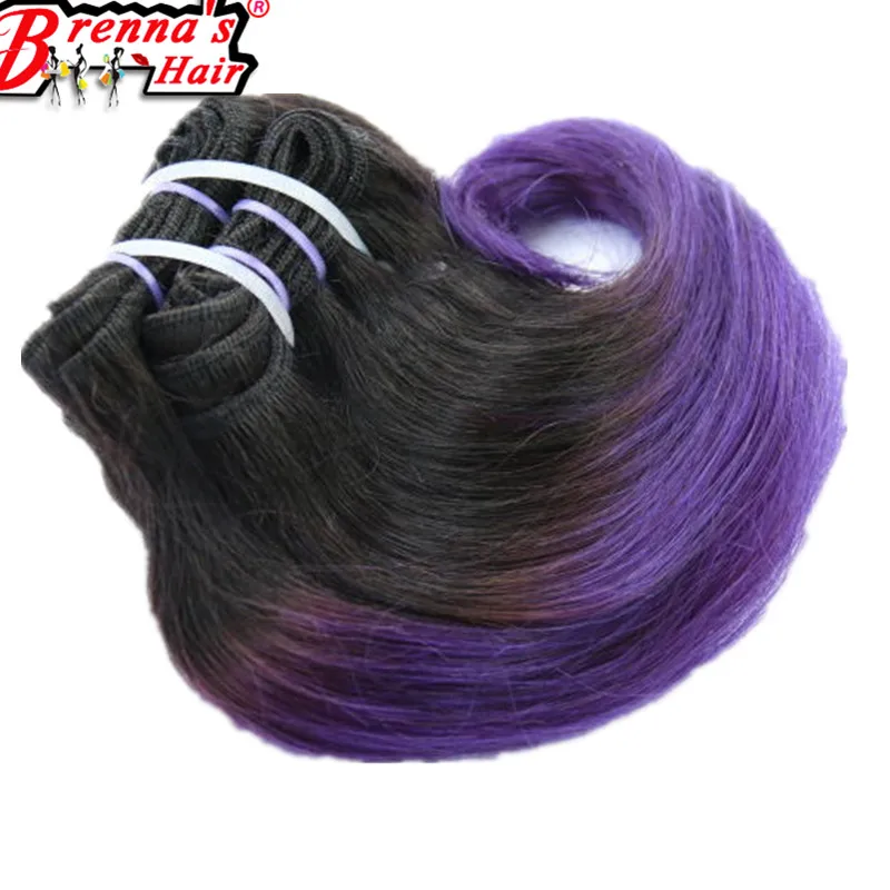 Синтетические объемные волнистые волосы 8 дюймов короткие Eunice ткачество два тона