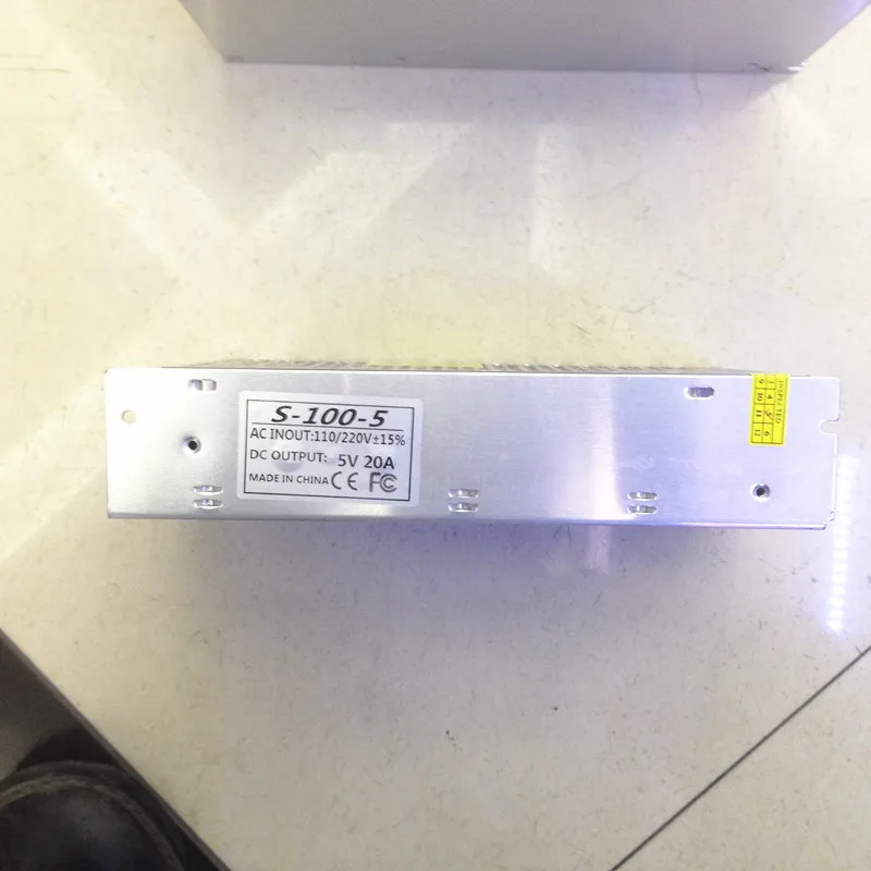 Трансформатор источника питания для светодиодной ленты WS2811 WS2812B WS2801 5 В 20 А 100