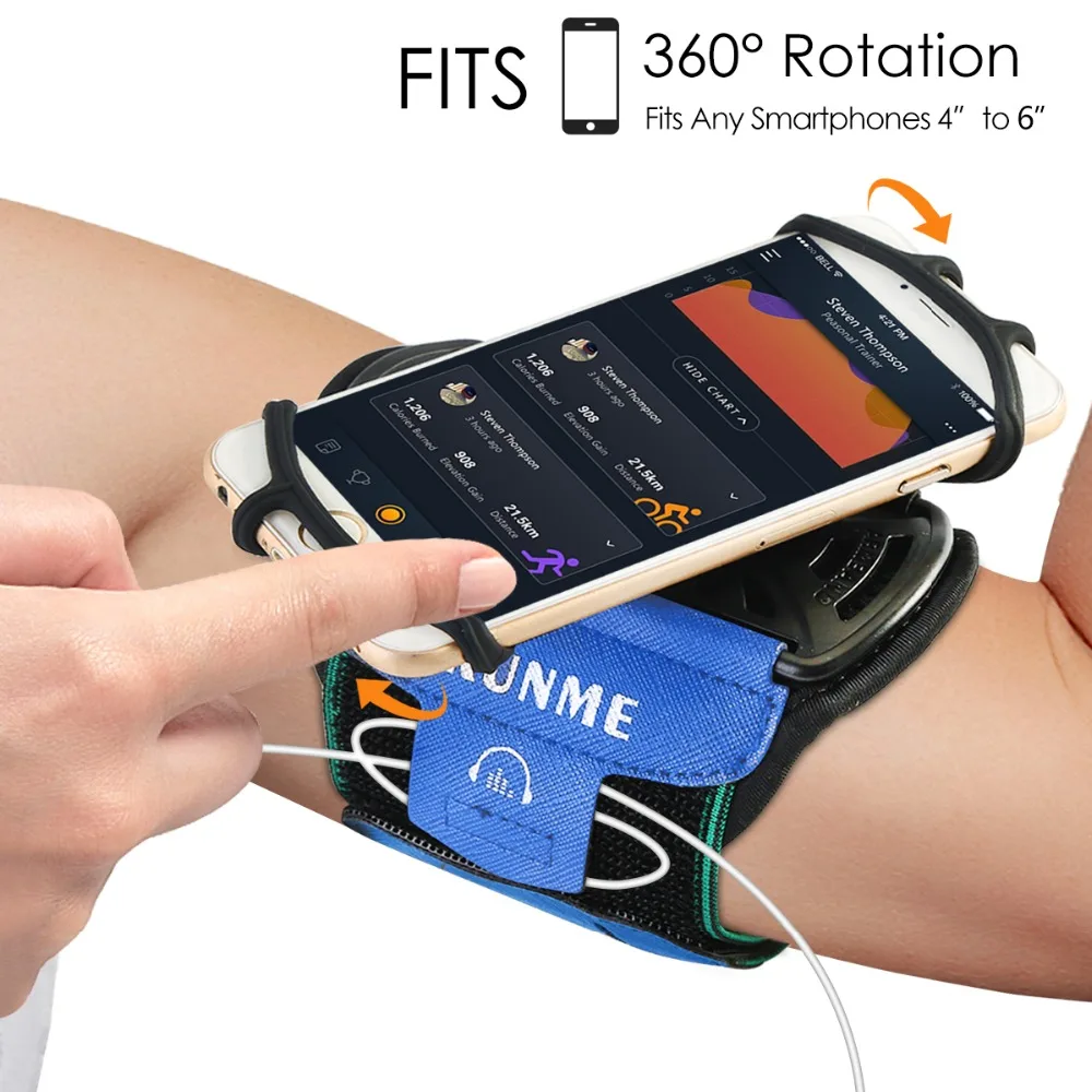 

Universal Waterproof Gym Running Sports Armband for iPhone X 8 7 Case Cover Holder Arm Band Wrist Case Bag for 4 to 6 Inch Phone