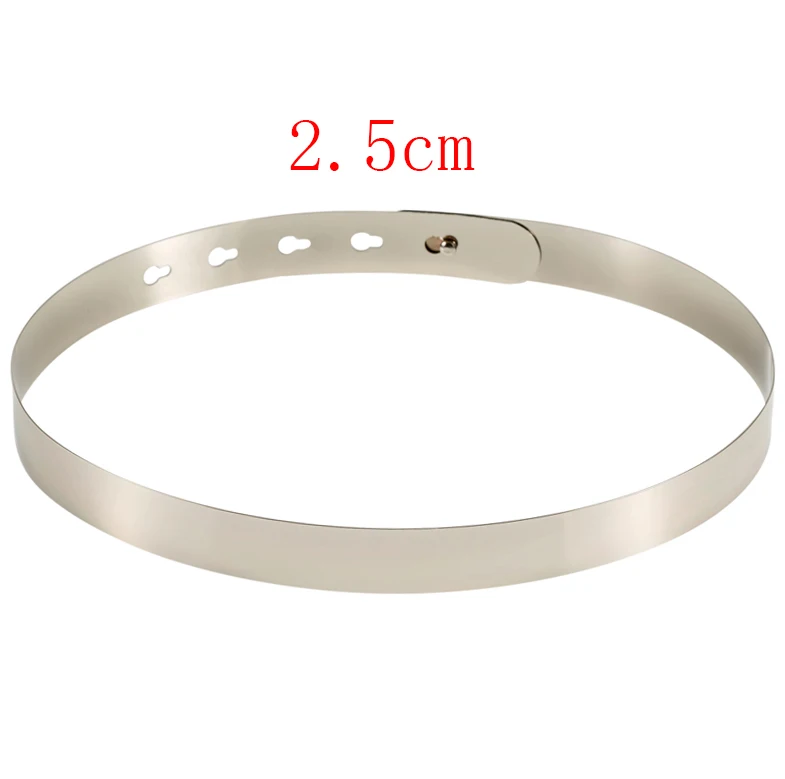 silver2.5cm Лидер продаж, Европейский и американский стиль, несколько стилей, золотые металлические зеркальные ремни для сексуальных женщин, модные аксессуары для одежды, Cintos Cinturon - Цвет: silver2.5cm
