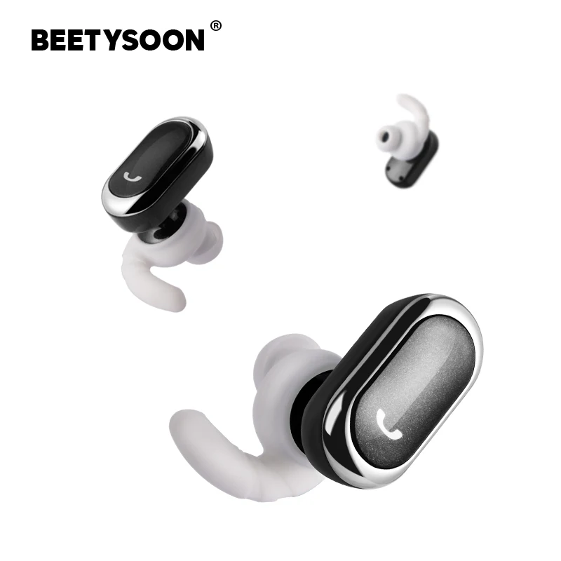 BEETYSOON беспроводные Bluetooth наушники спортивные 3D стерео Hands-free Мини гарнитура с power