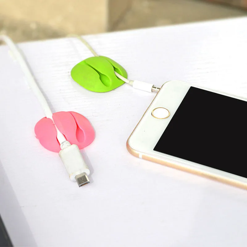 2 шт. TPR держатель для наушников с проводом и двумя зажимами| |