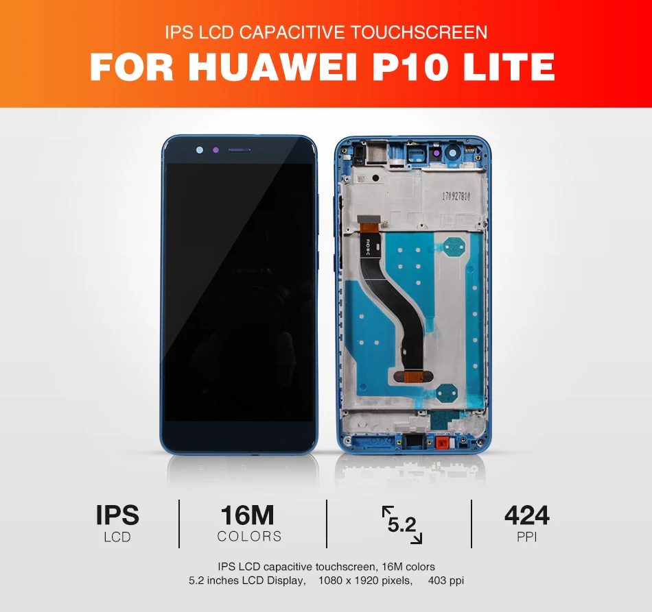 huawei P10 Lite ЖК-дисплей+ рамка 10 сенсорный экран Nova Youth ЖК-дигитайзер сенсорный экран Запасные части для ремонта