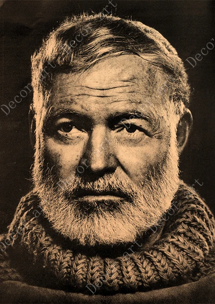 Ernest Miller Hemingway холст живопись винтажные настенные картины крафт плакаты покрытые