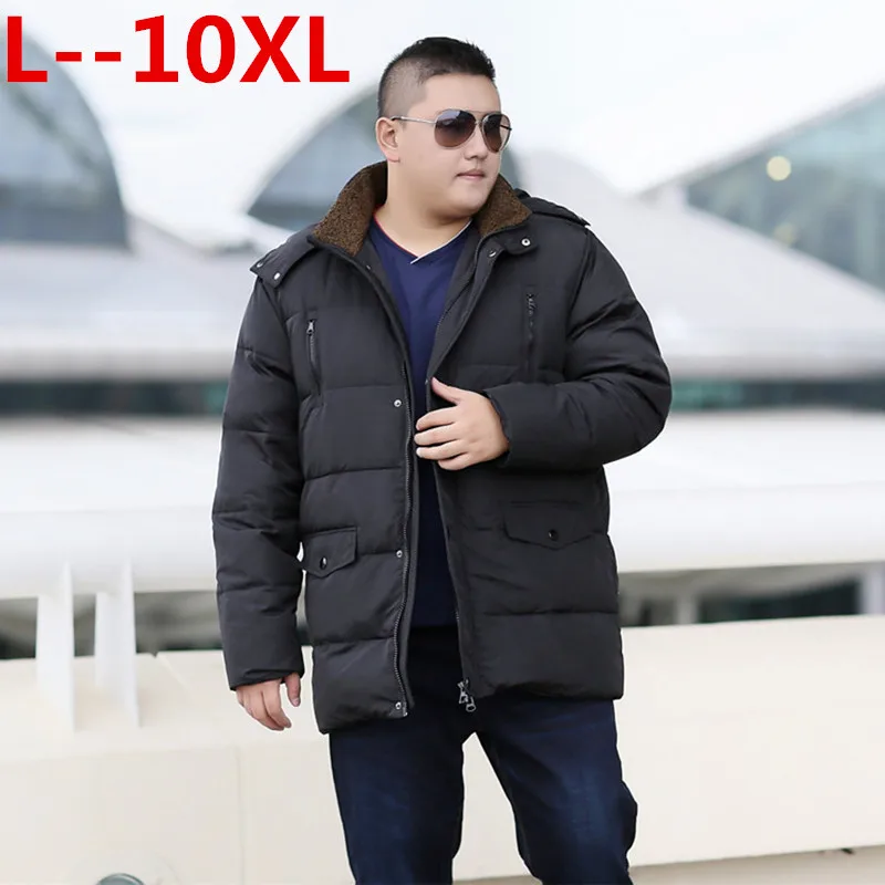 

12XL 10XL 8XL 6XL 2018 High Quality 90% White Duck Thick Down Jacket men coat Snow parkas male Warm winter Down Jacket Outerwear