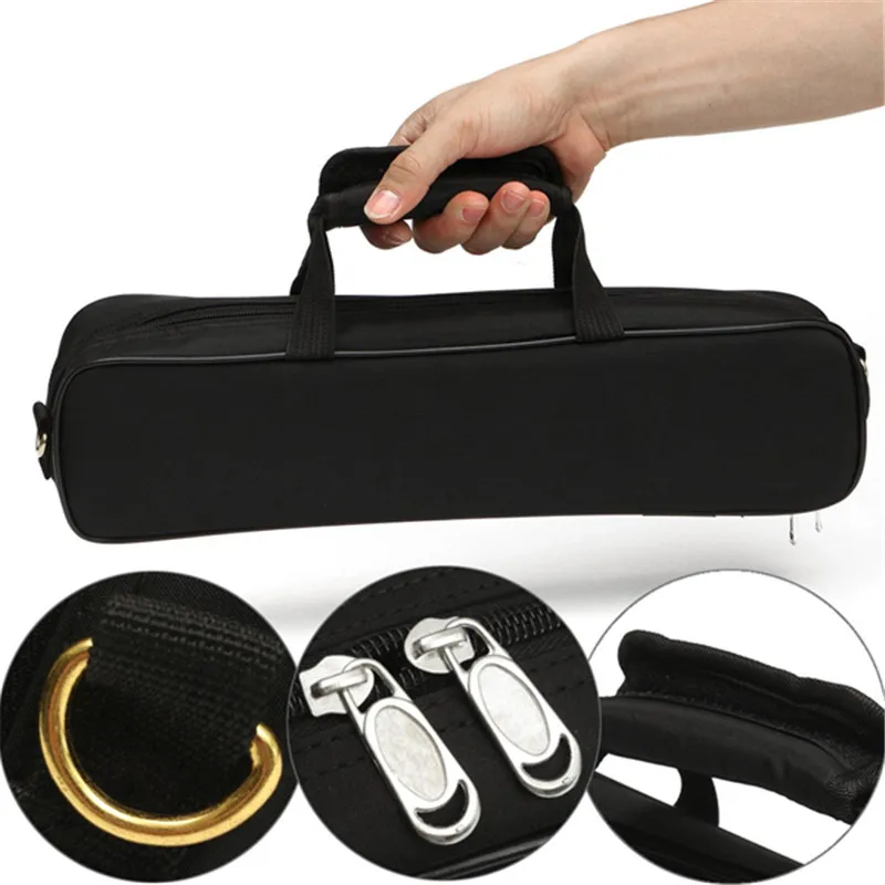 Water-resistant Flute Case Oxford Cloth Gig Bag Box for Western Concert with Adjustable Shoulder Strap For Pocket Cotton | Спорт и