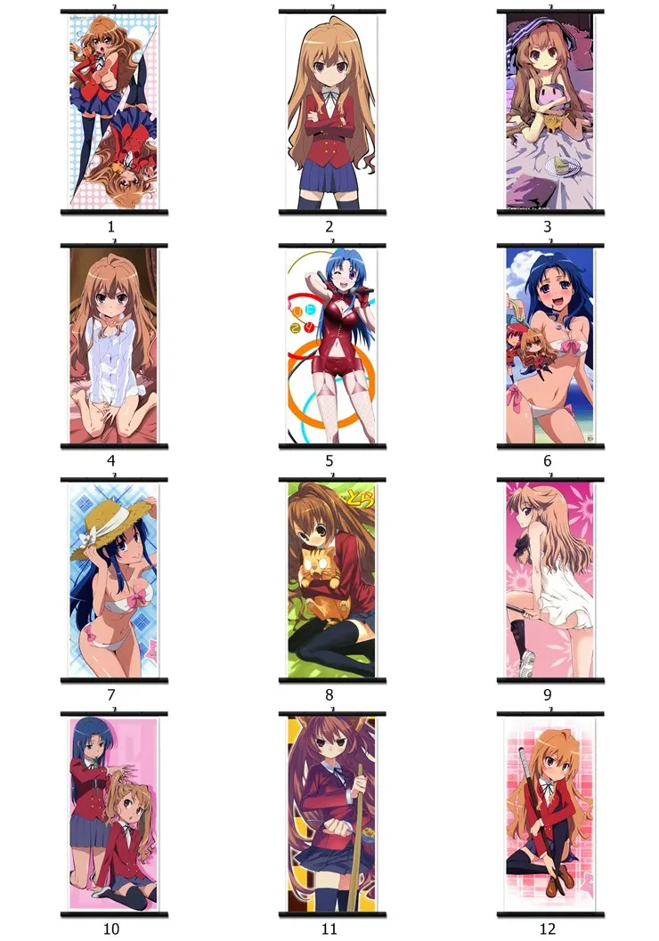 November update Anime TIGERxDRAGON! Toradora Aisaka Taiga Kawashima Ami домашний декор настенные прокрутки