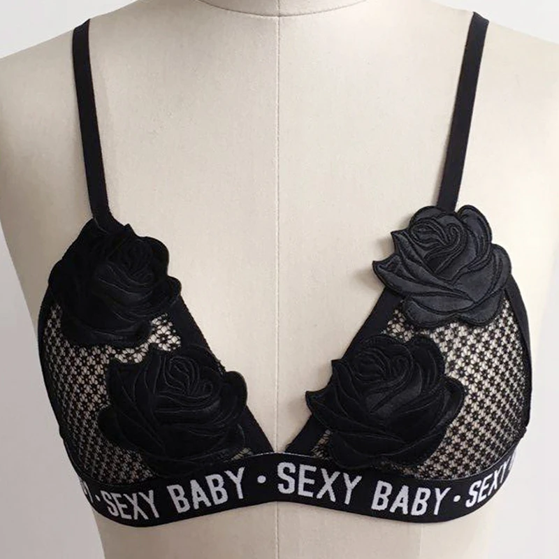 Chesmono Summer Women Embroidery Bra Ladies Floral Sheer Lace Bralette Top Sexy Bras Transparent Seamless Brassiere brasier | Женская