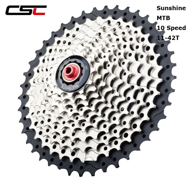 Кассета Sunshine MTB 10 скоростей 11 42T кассета с широким соотношением звездочки для