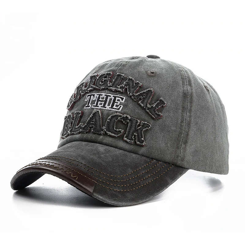 Высококачественная хлопковая Оригинальная Черная Бейсболка Snapback кепка для