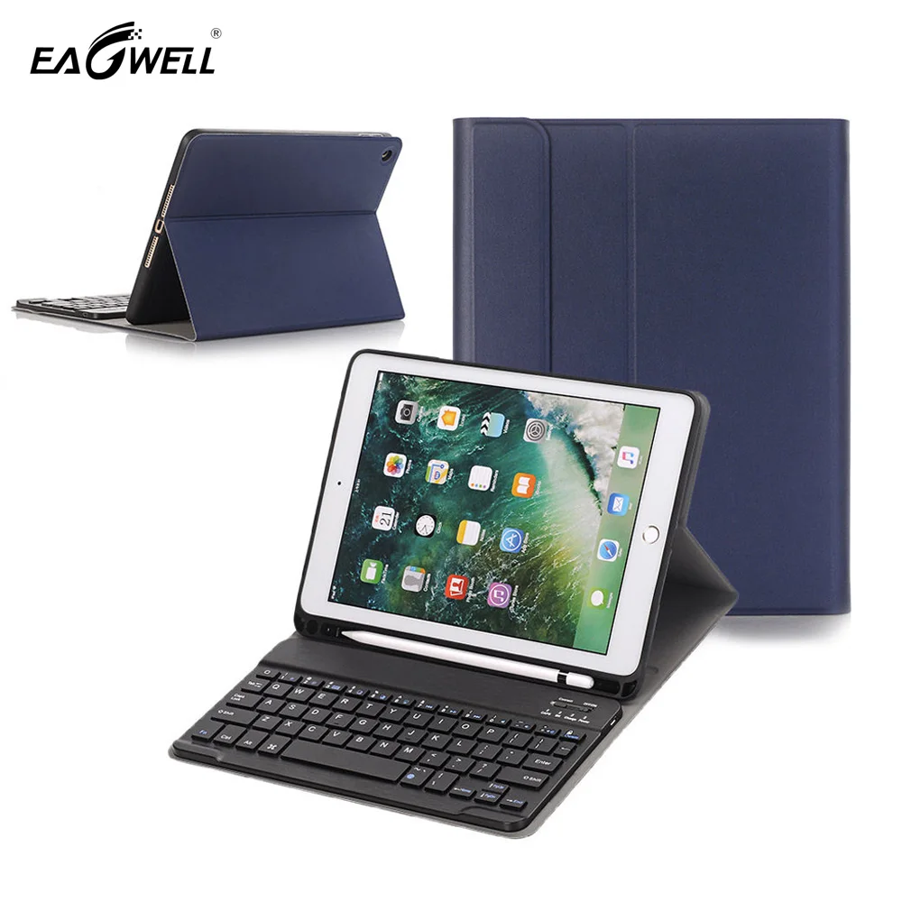 Съемный беспроводной Чехол для клавиатуры iPad 9 7 2017 2018 чехол с карандашом из