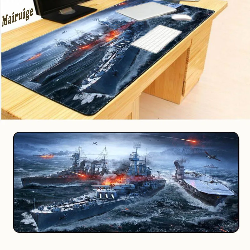Коврики для мыши Mairuige Warship прочные большие игровые коврики противоскользящие