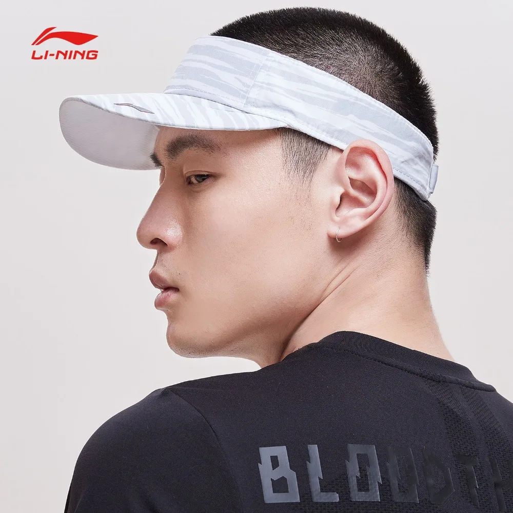 Li Ning унисекс для бега серии Регулируемый козырек полиэстер 55 59 см подкладка