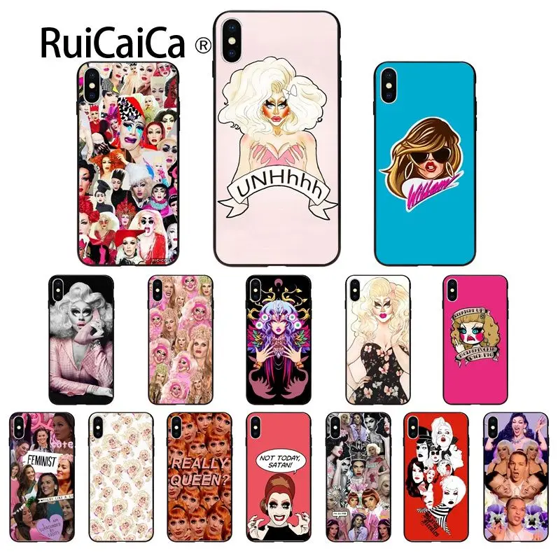 Мягкий чехол для мобильного телефона Ruicaica RuPaul's Drag racing Apple iPhone 8 7 6 6S Plus X XS MAX 5 5S SE XR