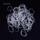 350 шт.упак. прозрачная эластичная резинка Повязка На Голову галстук-бабочка из натуральных волоскольцевые канаты привязка инструмента прическа Холдинг-группа