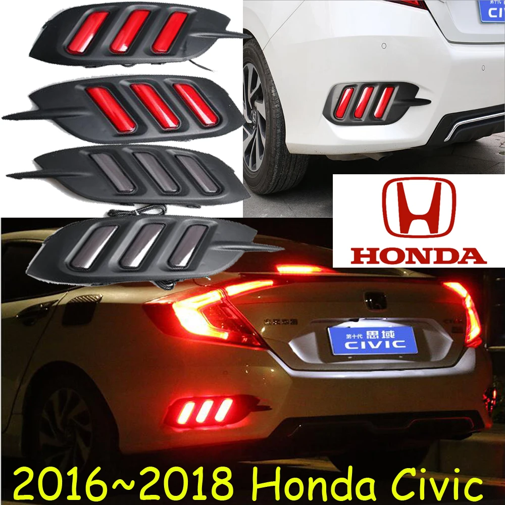 2016 2017 2018car bumer задний светильник для Honda Civic фонарь тормоза Светодиодные