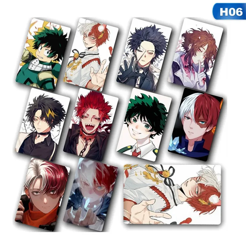 06 10 шт./партия Boku No Hero Academy/My Hero Academy версия новая аниме карточная наклейка игрушка для коллекции анимаций карточная наклейка - Цвет: 06