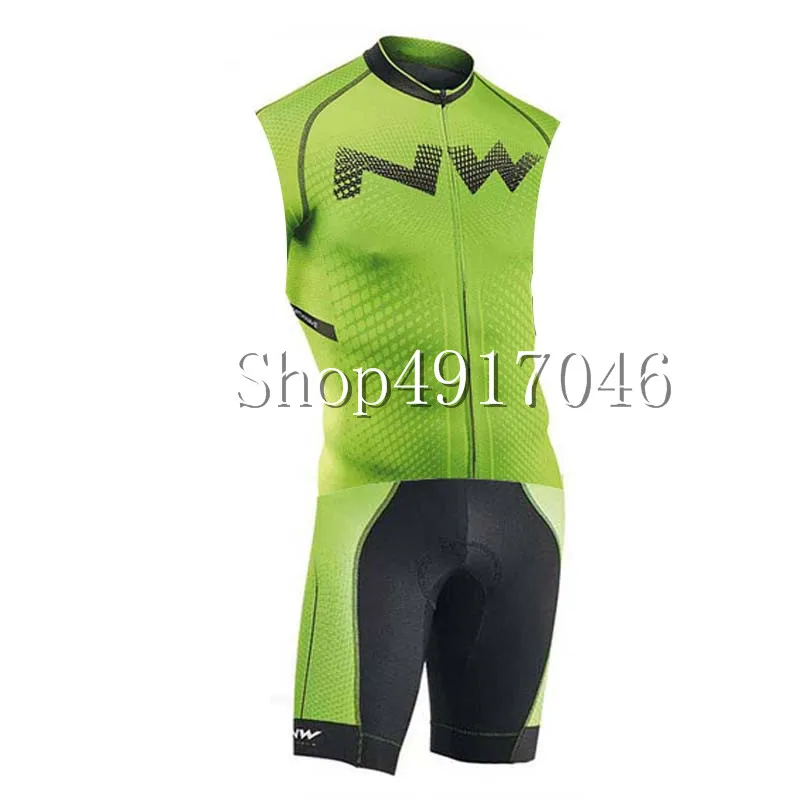 Триатлонный костюм NW Pro Team Ropa Ciclismo Велосипедное трико без Рукавов Джерси наборы