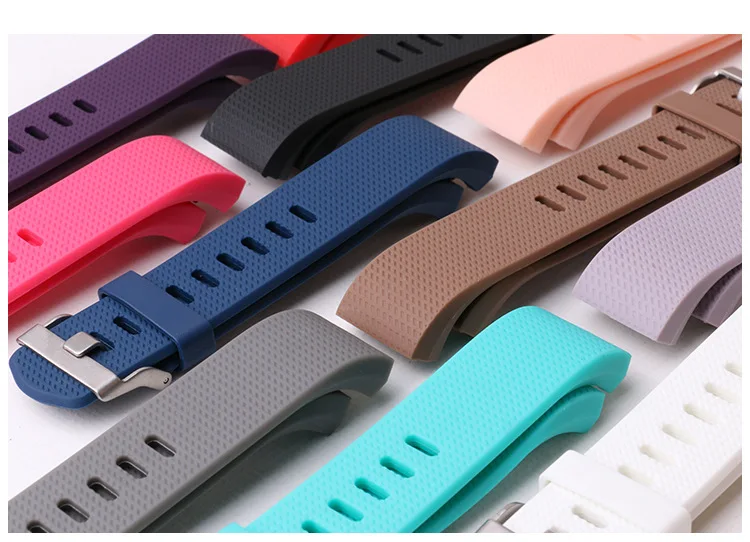 Спортивные силиконовые петля для браслета FitBit Charge 2 ремешок для женщин мужчин Смарт часы браслет с металлической застежкой классические полосы для Charge2