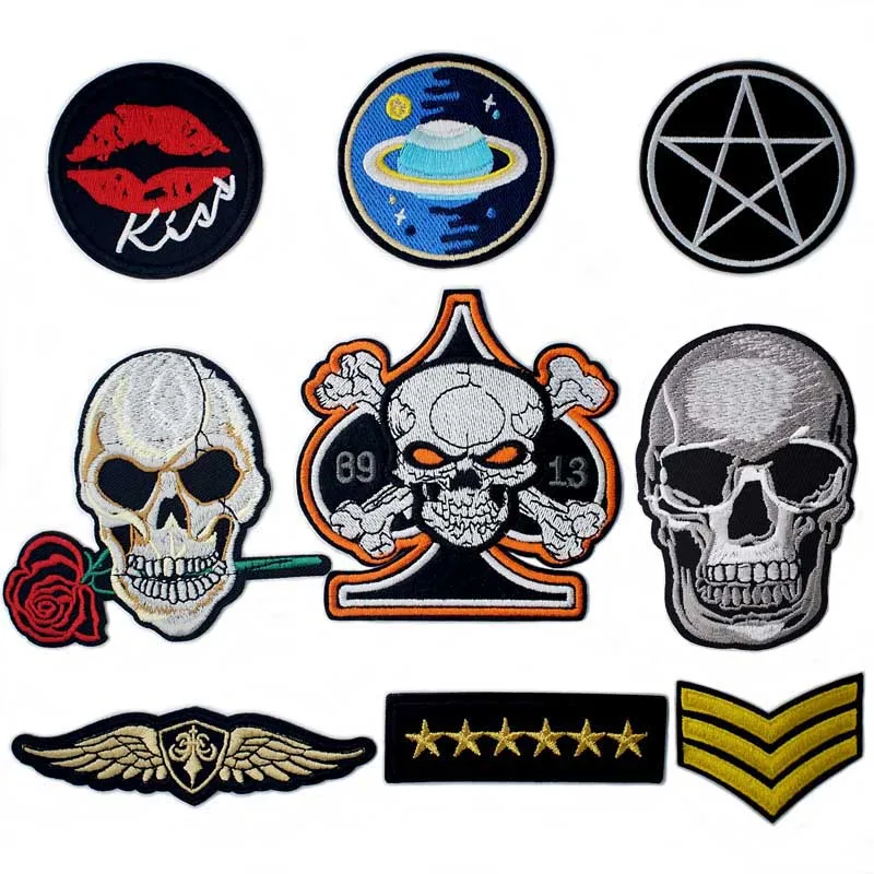 Надпись со скелетом череп смерти пришивная одежда отметка знаком чтобы изменить