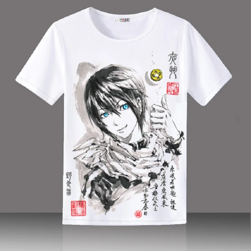 Высокое качество Q унисекс аниме Noragami футболка ARAGOTO Ято Iki Hiyori Yukine Норы из хлопка