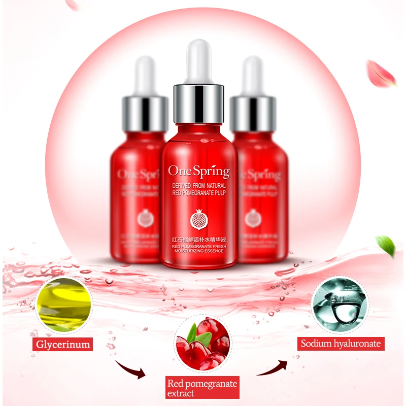 OneSpring увлажняющая эссенция красный гранат сыворотка крем для лица Уход за кожей