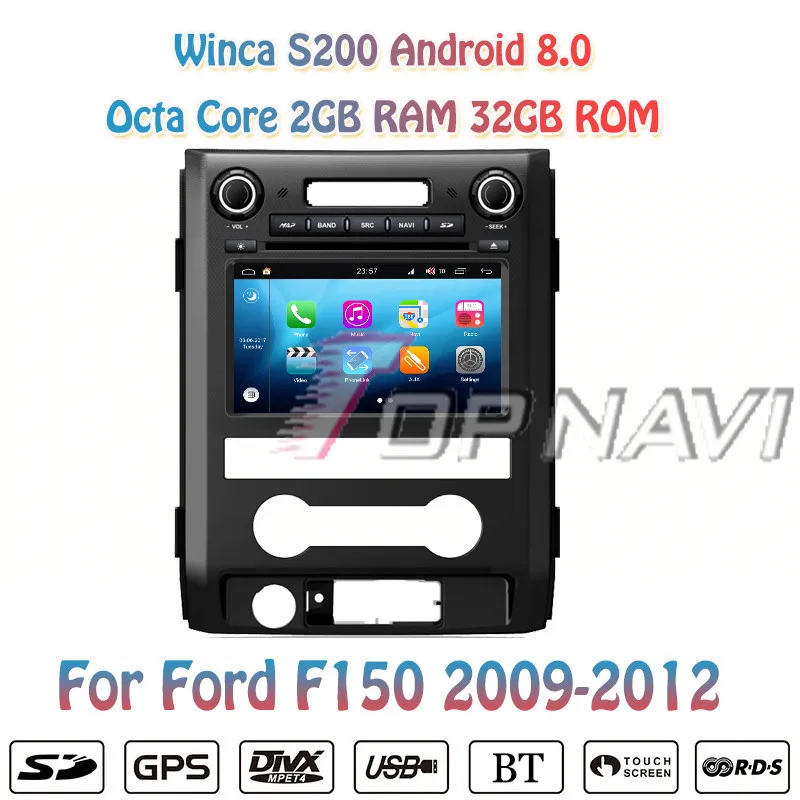 TOPNAVI 8 ''Восьмиядерный S200 Android 0 автомобильный DVD мультимедийный плеер для Ford F150
