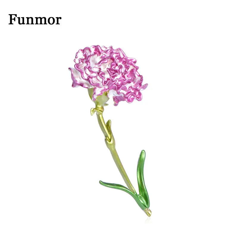 Женская брошь в форме гвоздики Funmor эмалированная из сплава|Броши| |