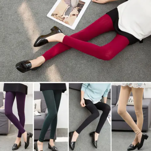 

Stylish Women Winter Casual Solid Basic Tights Thick Pantyhose