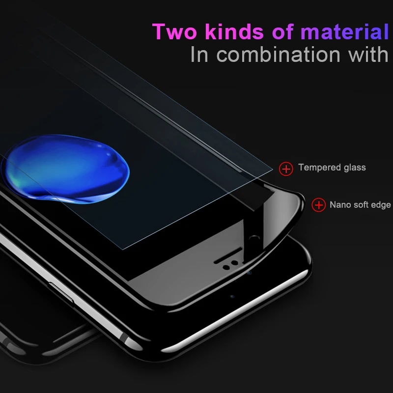 3D полное покрытие из углеродного волокна закаленное стекло для iphone X XS 11 Pro Max XR