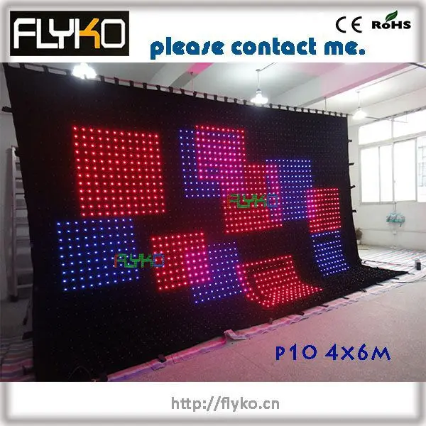 Comprar Cortina De Vídeo Led Portátil Telón De Fondo De Boda Para Decoración De Escenario