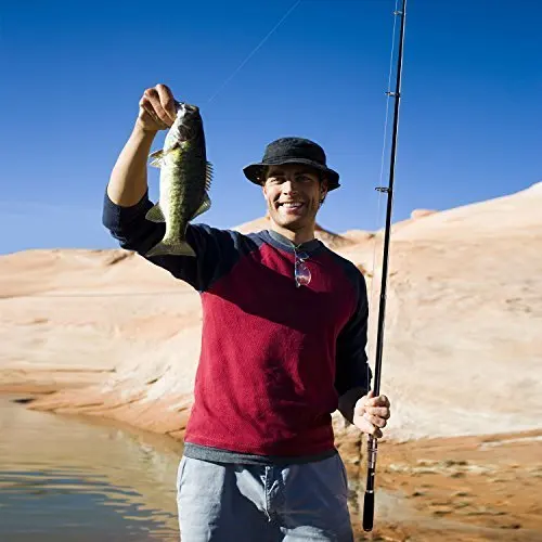 PLUSINNO Telescopic Fishing Rod Retractable Pole Saltwater Travel Spinning Rods Poles | Спорт и развлечения