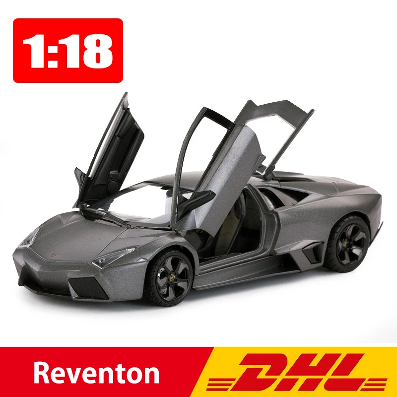 Reventon 1:18 спортивный автомобиль сплав статическая модель металл серый Спортивная