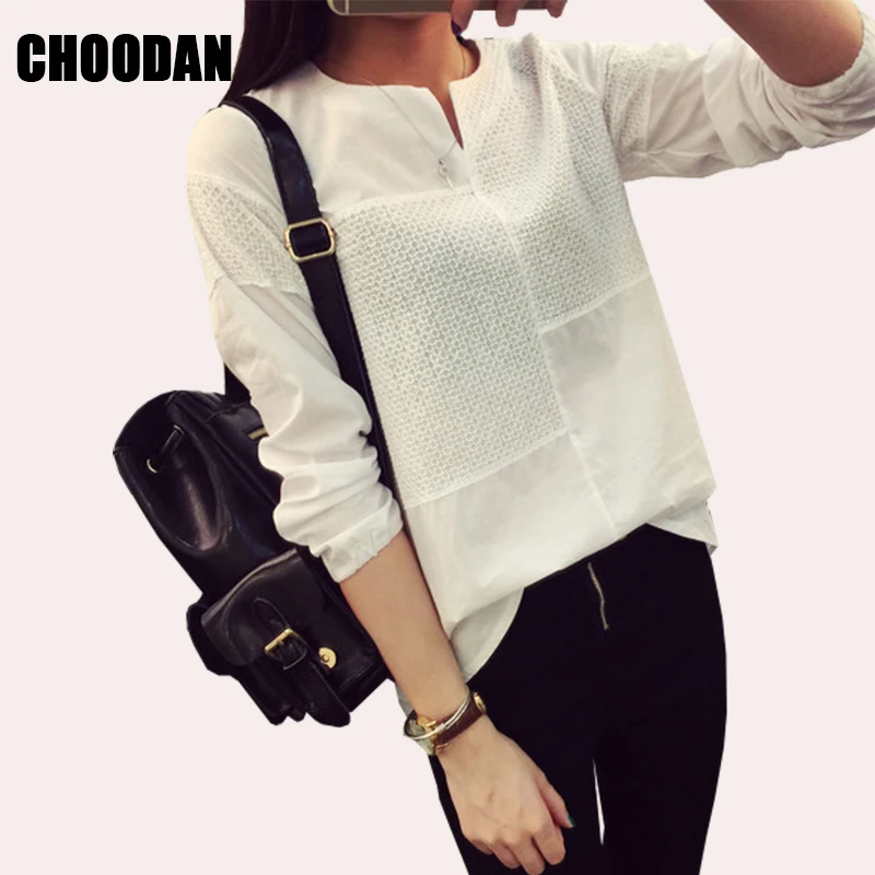 Женская блузка с длинным рукавом Повседневная Свободная клетчатая в стиле