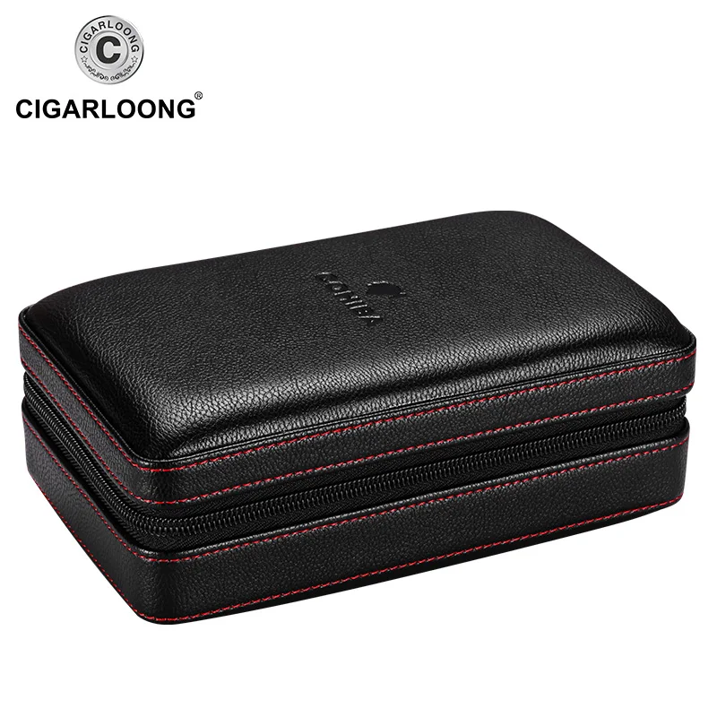 Кожаный чехол для сигары из кедра и дерева путешествий Humidor Cohiba портативный набор