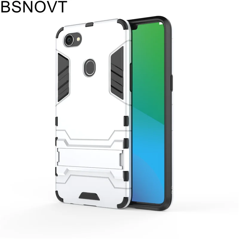 Bsnovt чехол для телефона OPPO F7 из мягкого силикона + Пластик Подставка-чехол