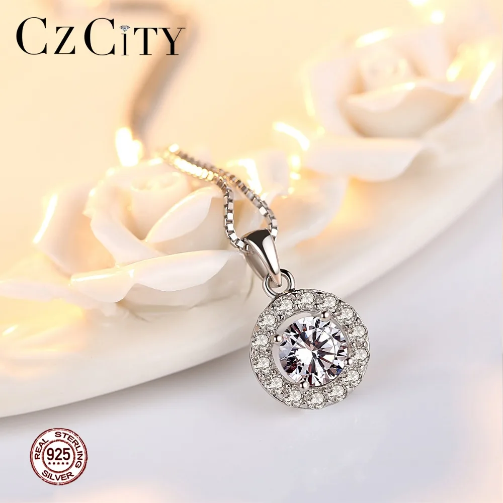 Czcity Офисные женские туфли из натуральной кожи 925 стерлингового серебра цепи
