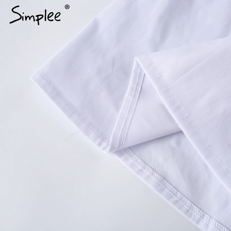 Женская блузка на кнопках Simplee белая Повседневная офисная с отложным воротником