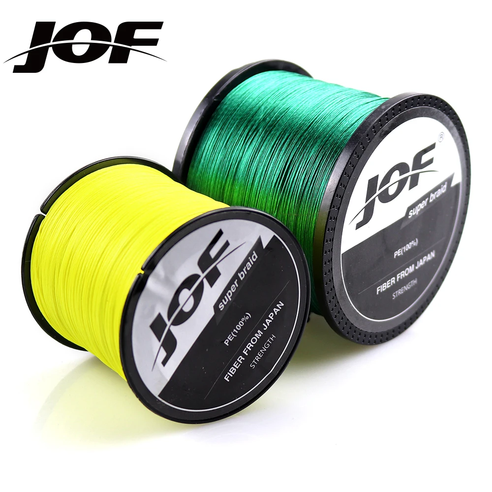 JOF Новые 9 прядей плетеные 500 м/547YD леска супер сильная PE 20LB 108LB плетеная рыболовная