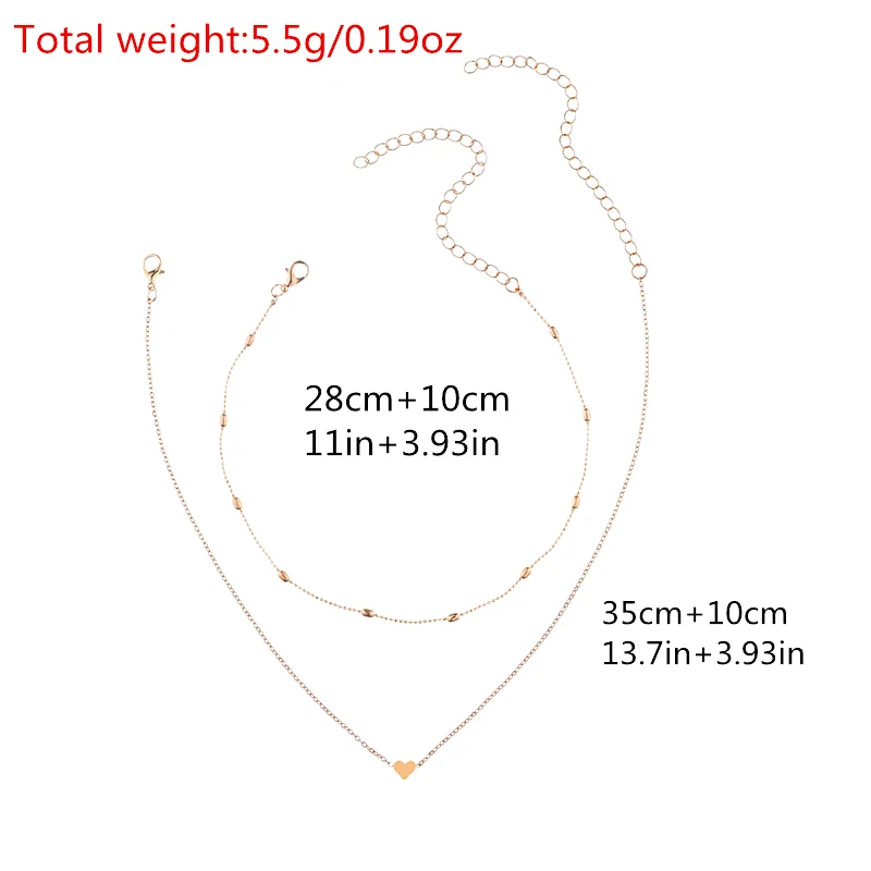 Женское Ожерелье в форме сердца с двумя рожками