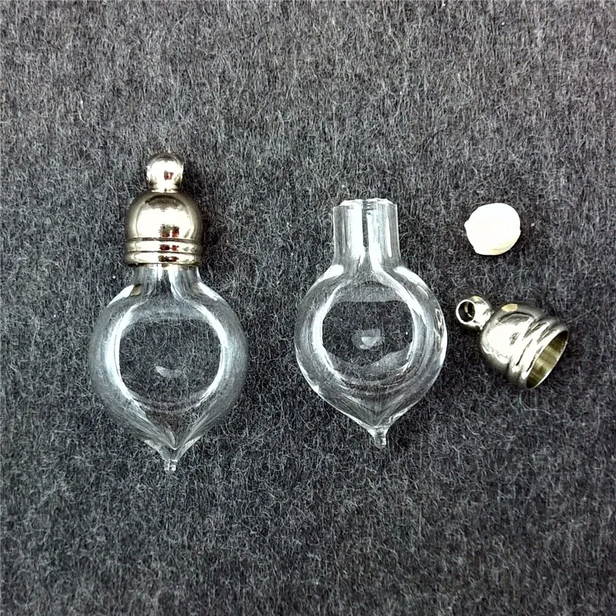 20 шт. стеклянные подвески в виде сердца 25 х12 мм|rice bottle|glass vial pendantvial pendant |