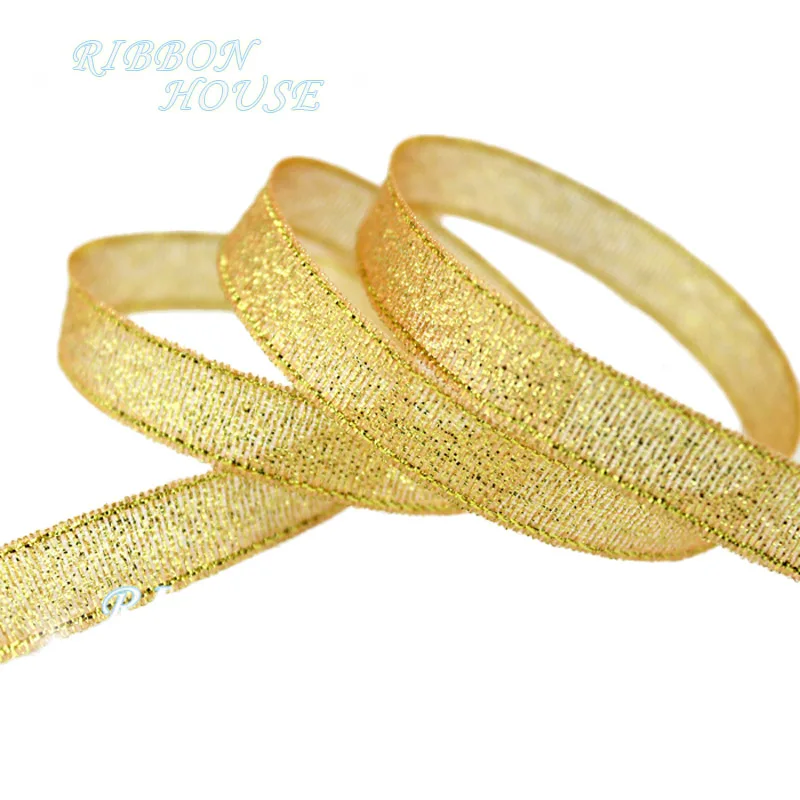 25 ярдов/рулон лента с металлическим блеском 3/8 дюйма|glitter ribbon|metallic glitter ribbon25 yard |