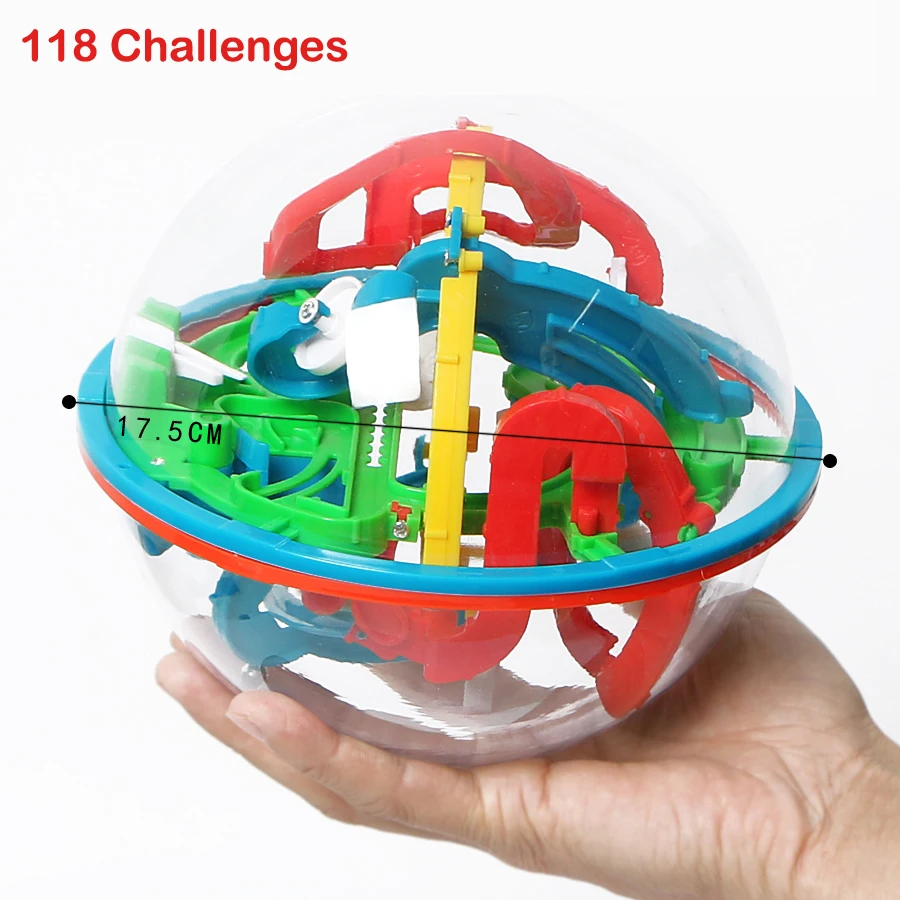 3D головоломка волшебный Perplexus лабиринт интерактивная игра Лабиринт, 99-299 вызовы IQ баланс Развивающие игрушки для детей и взрослых
