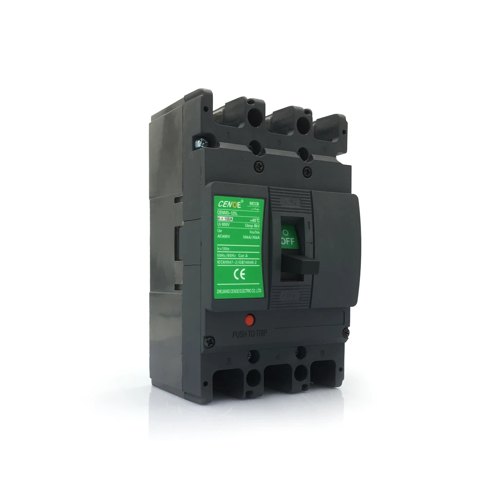 innovation 3P 400V 63A MCCB Molded case circuit breaker with Innovation module box for installing extra function accessories |