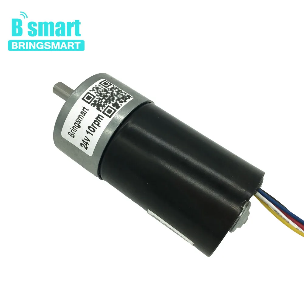 Bringsmart 12 24 В бесщеточный электродвигатель с редуктором постоянного тока редукция